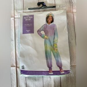 Sloth hooded jumpsuit for girl size XL 14-16